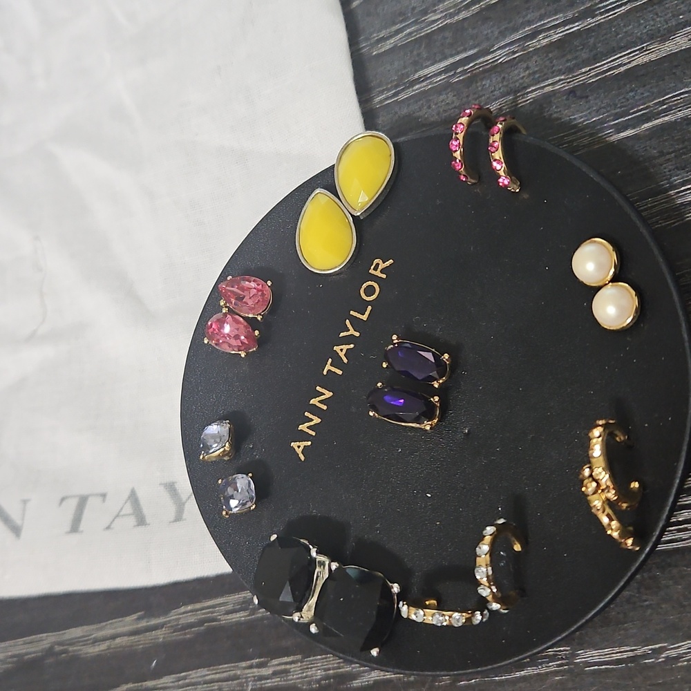Ann Taylor Elegant Multi-Color Earring Collection